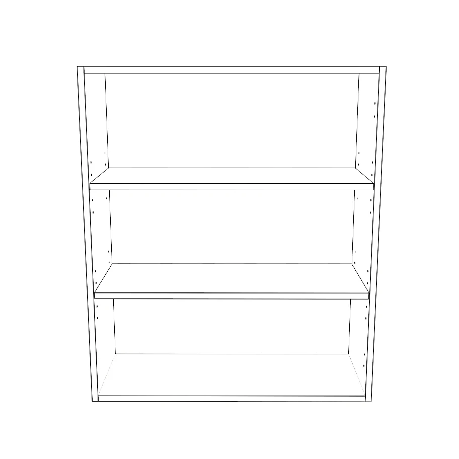 29" Wide x 34" High Wall Cabinet - Painted Doors - Image 2