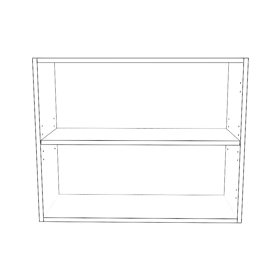 30" Wide 24" High Blind Corner Wall Cabinet - Door on Right/Left Side - Thermofoil Doors - Image 2