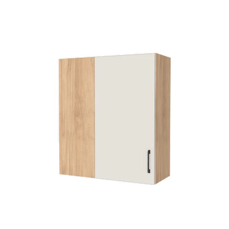 30" Wide 34" High Blind Corner Wall Cabinet - Door on Right/Left Side - (Hardrock Maple Melamine Boxes - Flat Panel Doors)