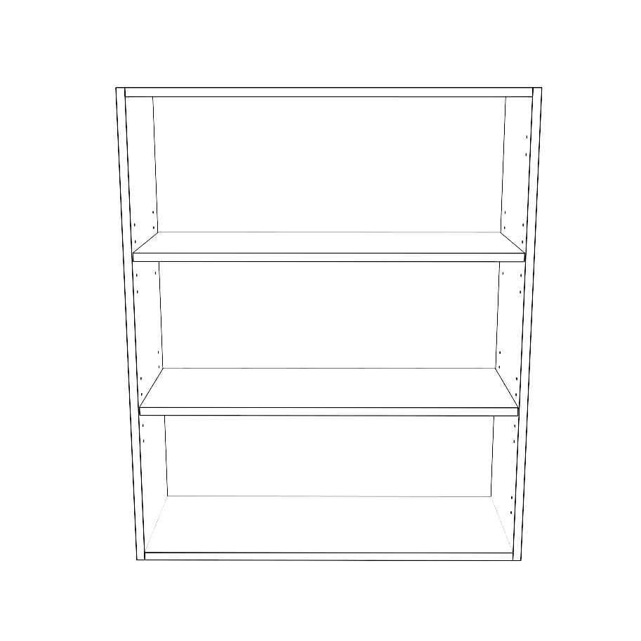 30" Wide x 36" High Wall Cabinet - Thermofoil Doors - Image 2