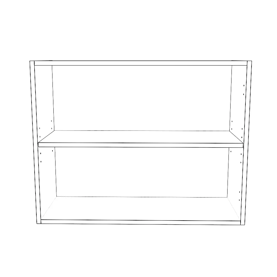 31" Wide x 24" High Wall Cabinet - Thermofoil Doors - Image 2