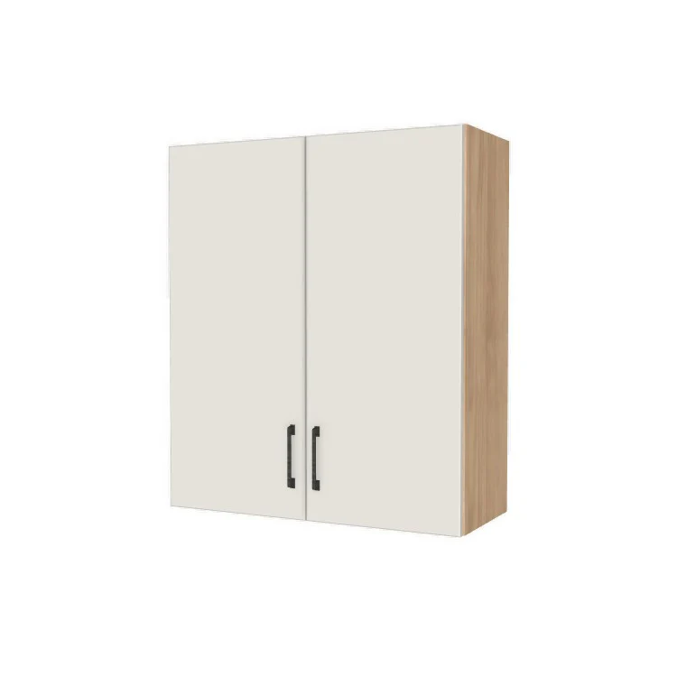 31" Wide x 36" High Wall Cabinet - (Hardrock Maple Melamine Boxes - Flat Panel Doors)