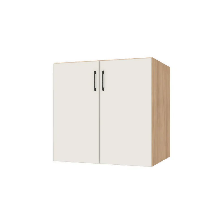32" Wide Base Cabinet - Sink Cabinet - No Back - (Hardrock Maple Melamine Boxes - Flat Panel Doors)