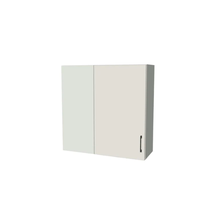 34" Wide 34" High Blind Corner Wall Cabinet - Door on Right/Left Side - (White Melamine Boxes - Flat Panel Doors)
