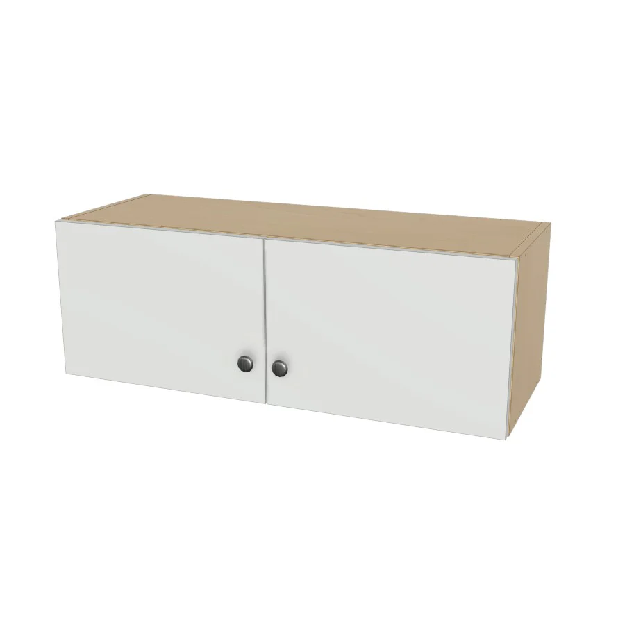 34" Wide x 12" High Wall Cabinet - (Ply Wood Boxes - Flat Panel Doors)