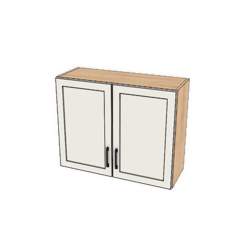 34" Wide x 27" High Fridge/Stove Cabinet - (Ply Wood Boxes - Thermofoil Doors)