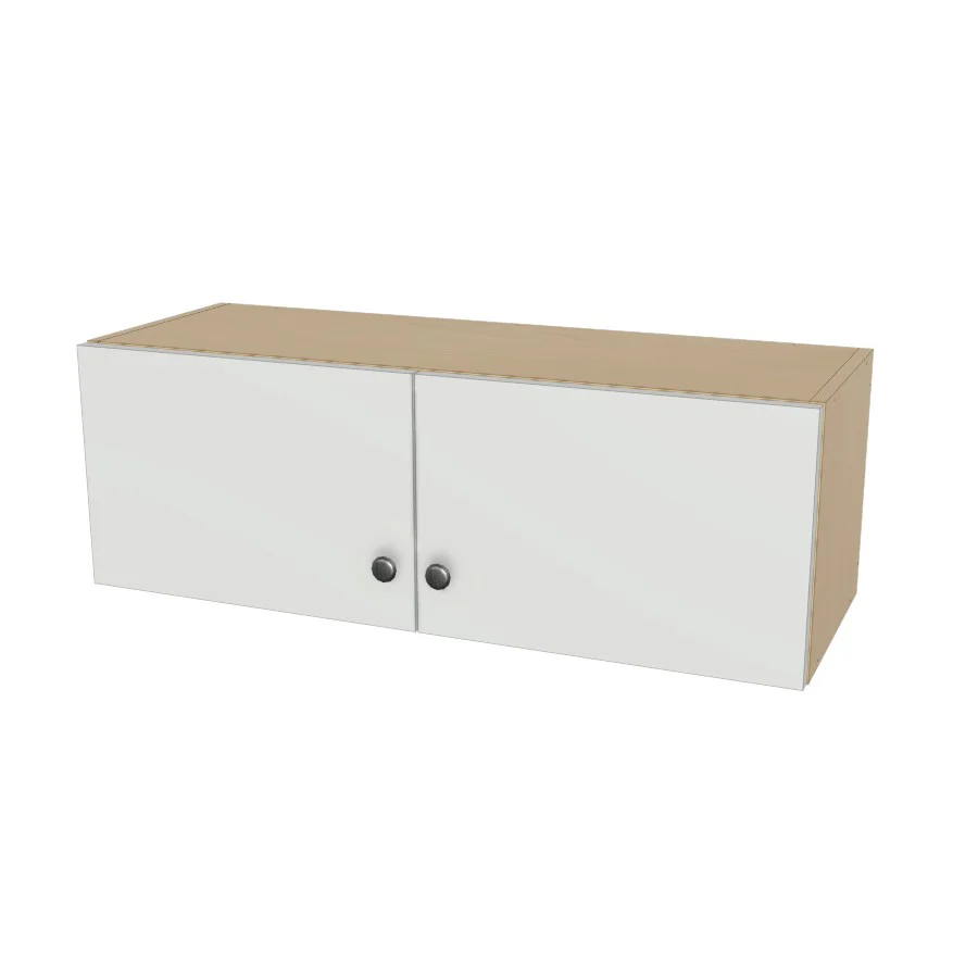 35" Wide x 12" High Wall Cabinet - (Ply Wood Boxes - Flat Panel Doors)