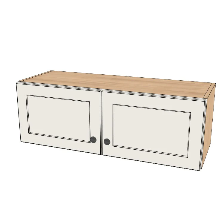 35" Wide x 12" High Wall Cabinet - (Ply Wood Boxes - Painted Doors)