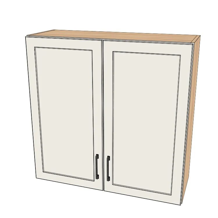 35" Wide x 34" High Wall Cabinet - (Ply Wood Boxes - Painted Doors)