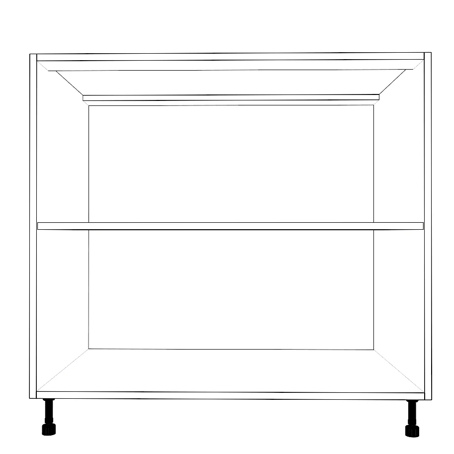 36" Blind Corner Base Cabinet - Door on Right/Left Side - Painted Doors - Image 2