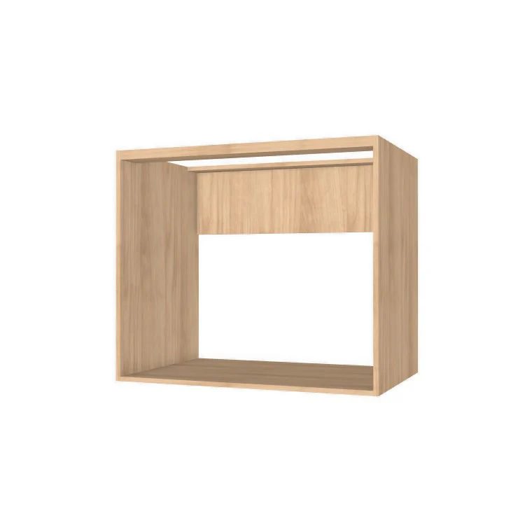 36" Wide Base Cabinet - Sink Cabinet - No Back - (Hardrock Maple Melamine Boxes - Flat Panel Doors) - Image 2