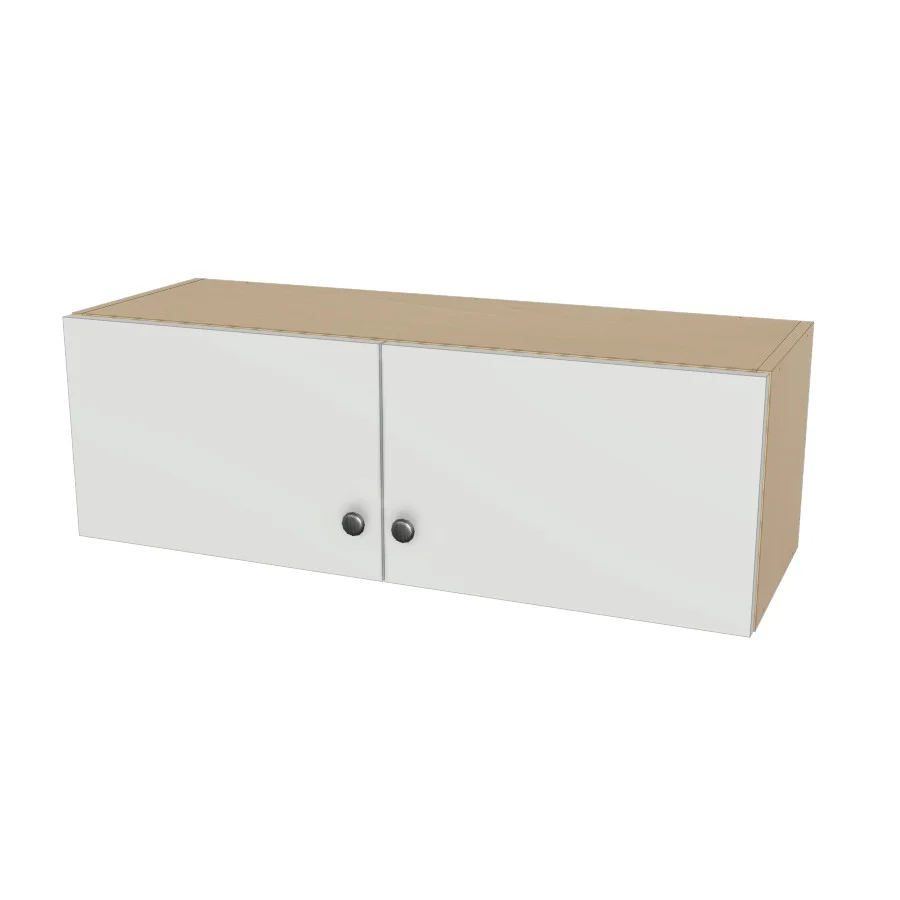 36" Wide x 12" High Wall Cabinet - (Ply Wood Boxes - Flat Panel Doors)