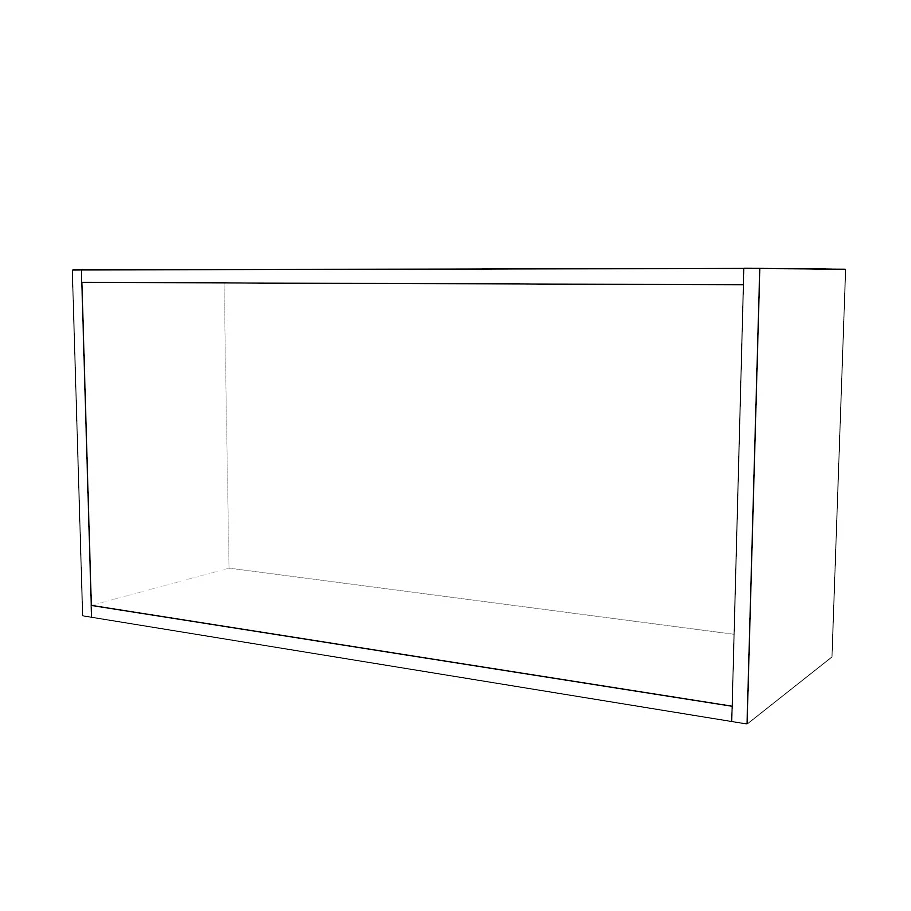 36" Wide x 18" High Stove Cabinet - Thermofoil Doors - Image 2