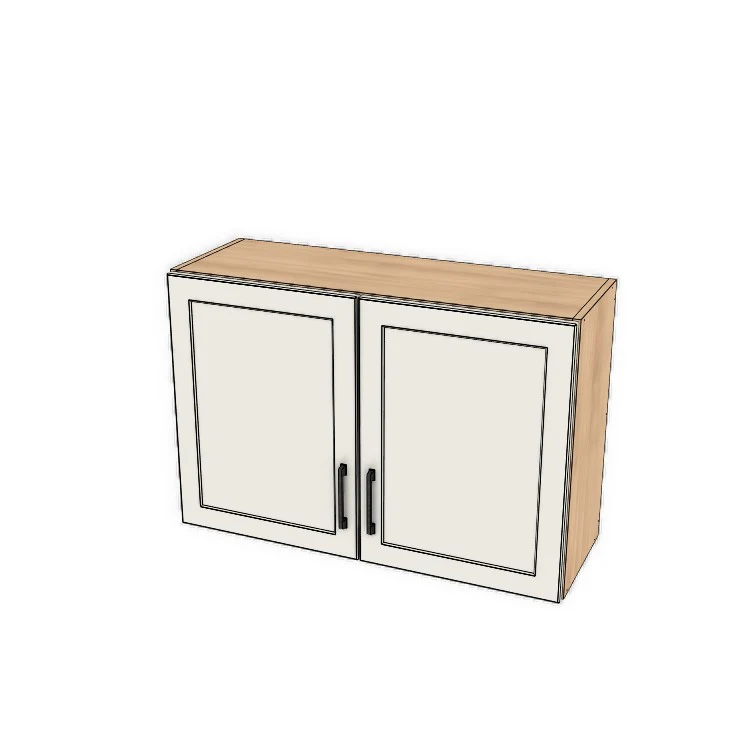 36" Wide x 24" High Fridge/Stove Cabinet - (Ply Wood Boxes - Thermofoil Doors)
