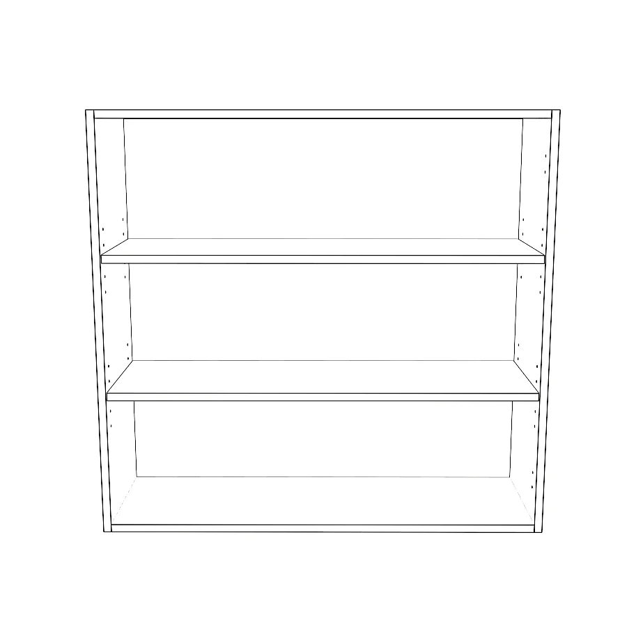 36" Wide x 34" High Wall Cabinet - Painted Doors - Image 2