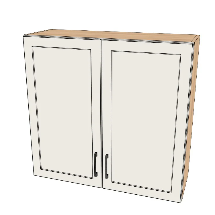36" Wide x 34" High Wall Cabinet - (Ply Wood Boxes - Painted Doors)