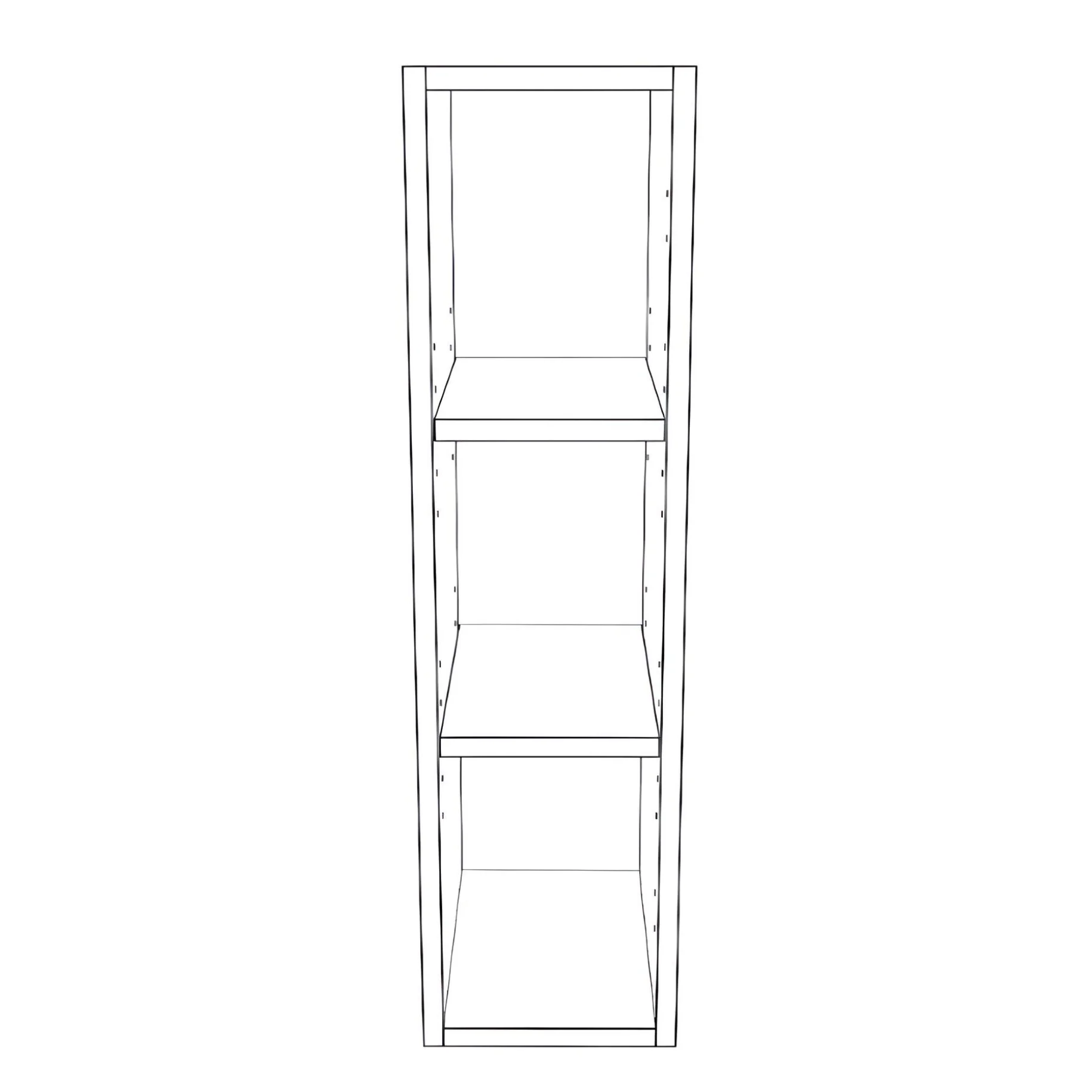 7" Wide x 30" High Wall Cabinet - Painted Doors - Image 2