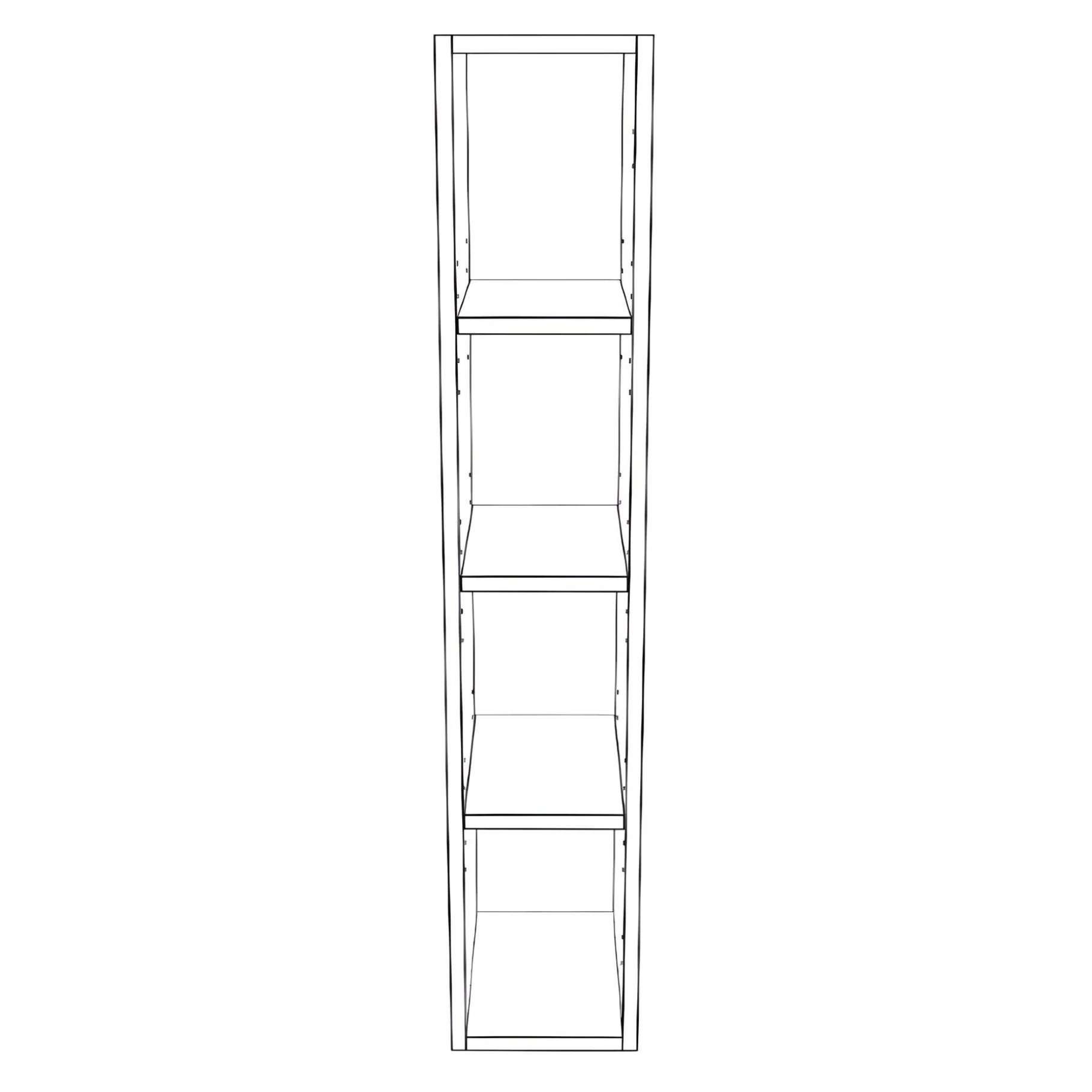 7" Wide x 42" High Wall Cabinet - Thermofoil Doors - Image 2