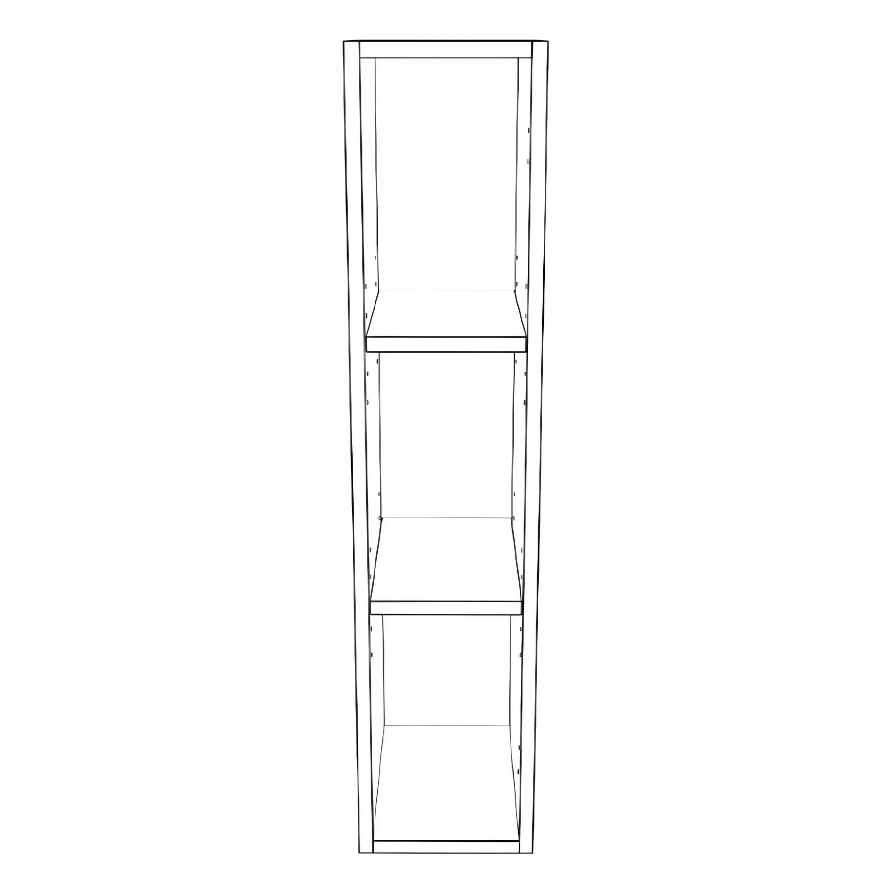 8" Wide x 36" High Wall Cabinet - Painted Doors - Image 2