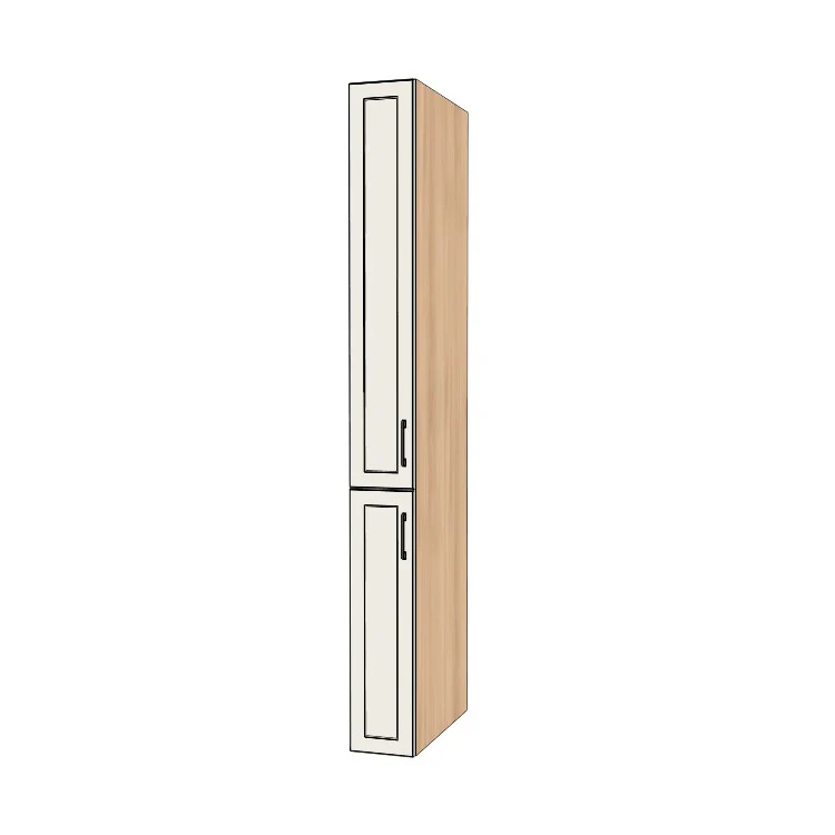 9" Wide Tall Pantry Cabinet - (Ply Wood Boxes - Painted Doors) 24 D