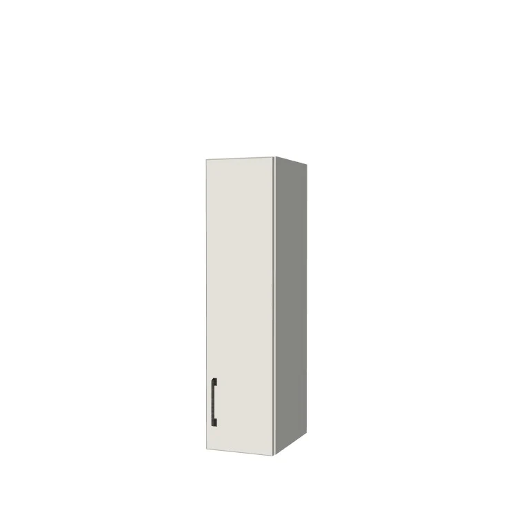 9" Wide x 36" High Wall Cabinet - (White Melamine Boxes - Flat Panel Doors)
