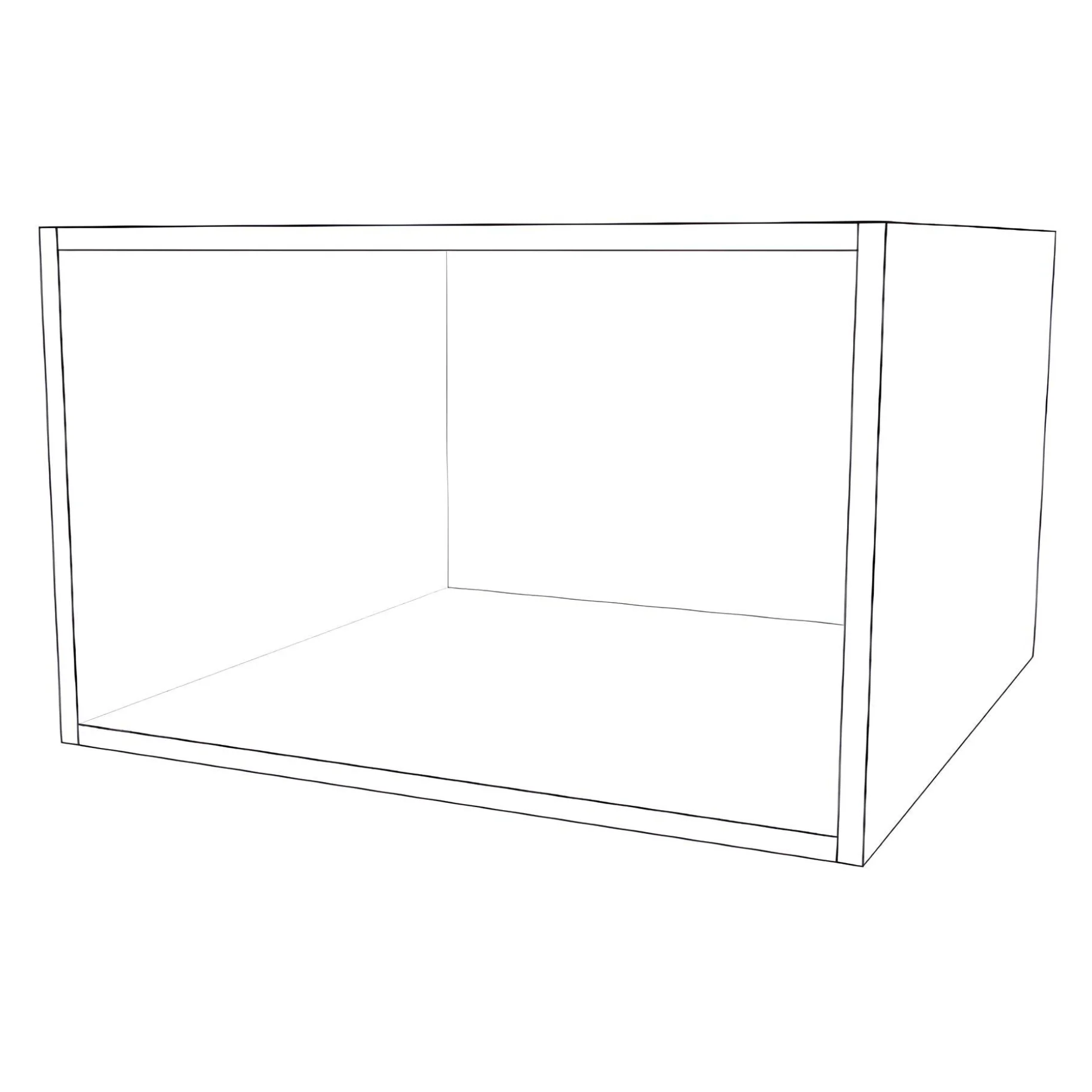 24" Wide x 15" High x 24" Deep Fridge Cabinet - Painted Doors - Image 2