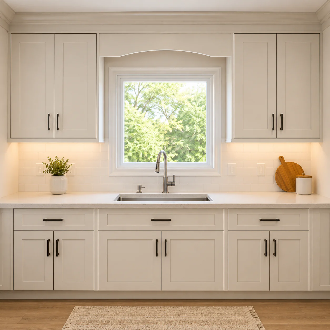Window Valance - Plain - 10" High - Thermofoil MDF - Image 2